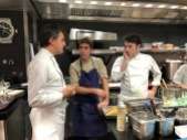 Pavillon Ledoyen in cucina con Yannick Alleno, Martino Ruggieri e Francois Poulain